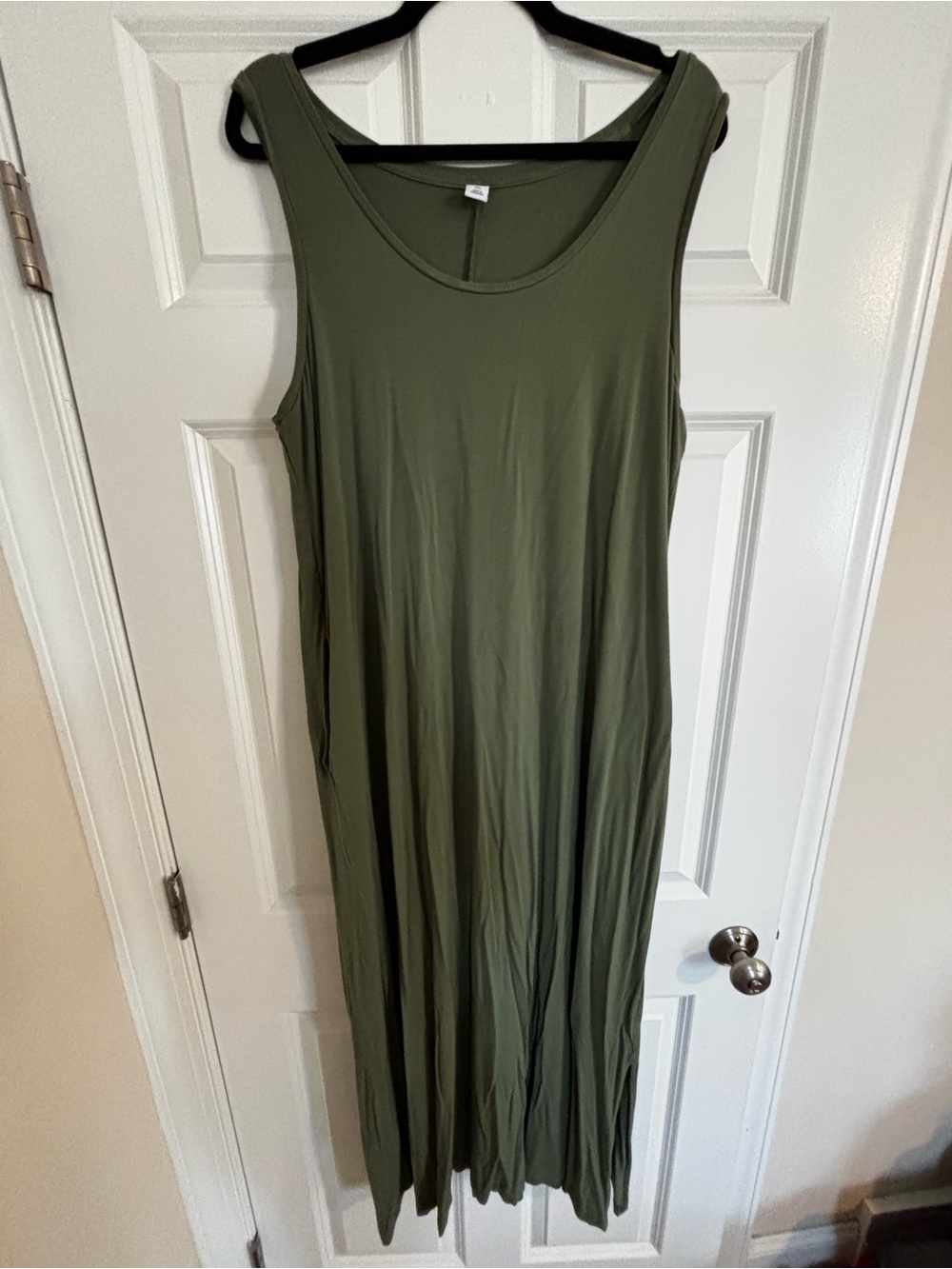 Old Navy Olive Green Sleeveless Maxi Dress